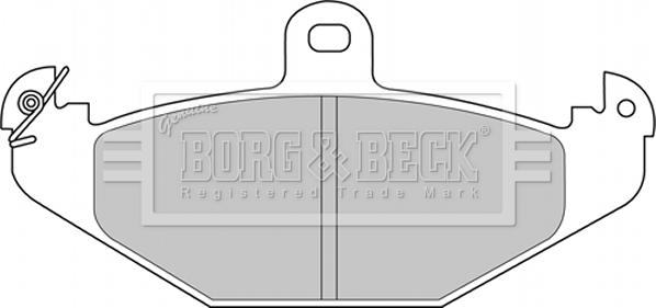 Borg & Beck BBP2234 - Тормозные колодки, дисковые, комплект autosila-amz.com