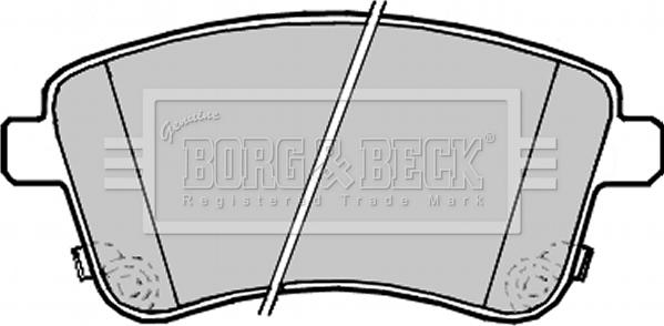 Borg & Beck BBP2233 - Тормозные колодки, дисковые, комплект autosila-amz.com