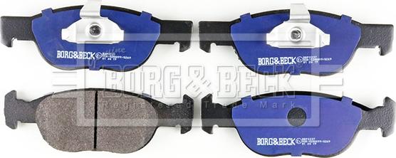 Borg & Beck BBP2237 - Тормозные колодки, дисковые, комплект autosila-amz.com