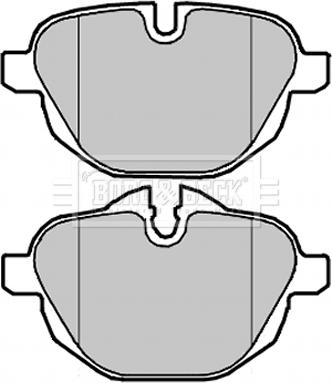 Borg & Beck BBP2225 - Колодки тормозные дисковые задние комплект autosila-amz.com