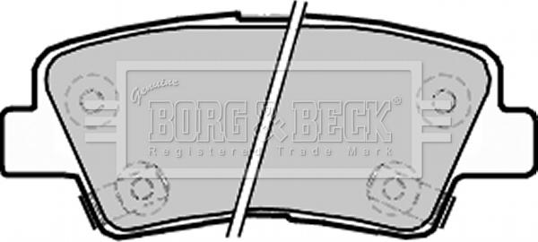 Borg & Beck BBP2220 - Тормозные колодки, дисковые, комплект autosila-amz.com