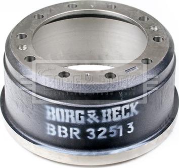 Borg & Beck BBR32513 - Тормозной барабан autosila-amz.com