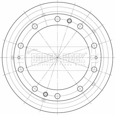 Borg & Beck BBR32537 - Тормозной барабан autosila-amz.com