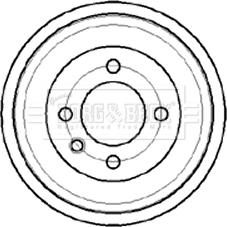 Borg & Beck BBR7043 - Тормозной барабан autosila-amz.com