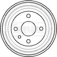 Borg & Beck BBR7042 - Тормозной барабан autosila-amz.com