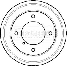 Borg & Beck BBR7057 - Тормозной барабан autosila-amz.com