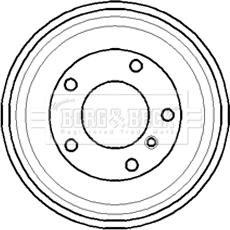 Borg & Beck BBR7069 - Тормозной барабан autosila-amz.com