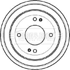 Borg & Beck BBR7060 - Тормозной барабан autosila-amz.com