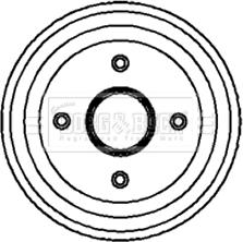 Borg & Beck BBR7068 - Тормозной барабан autosila-amz.com