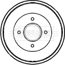 Borg & Beck BBR7081 - Тормозной барабан autosila-amz.com