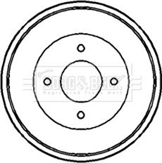 Borg & Beck BBR7082 - Тормозной барабан autosila-amz.com