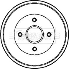 Borg & Beck BBR7087 - Тормозной барабан autosila-amz.com