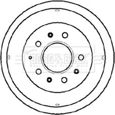 Borg & Beck BBR7031 - Тормозной барабан autosila-amz.com