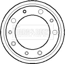 Borg & Beck BBR7029 - Тормозной барабан autosila-amz.com