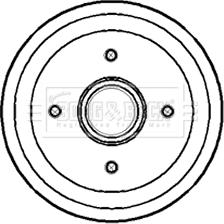 Borg & Beck BBR7149 - Тормозной барабан autosila-amz.com