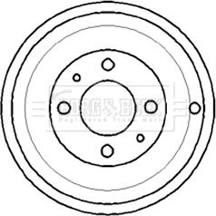 Borg & Beck BBR7109 - Тормозной барабан autosila-amz.com