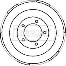 Borg & Beck BBR7185 - Тормозной барабан autosila-amz.com