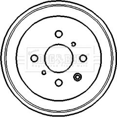 Borg & Beck BBR7120 - Тормозной барабан autosila-amz.com