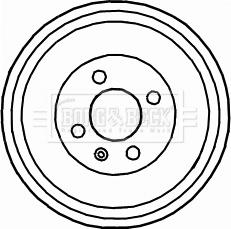 Borg & Beck BBR7121 - Тормозной барабан autosila-amz.com