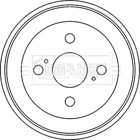 Borg & Beck BBR7246 - Тормозной барабан autosila-amz.com