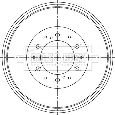 Borg & Beck BBR7251 - Тормозной барабан autosila-amz.com