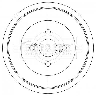 Borg & Beck BBR7262 - Тормозной барабан autosila-amz.com