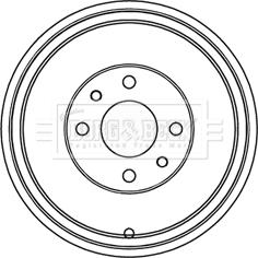 Borg & Beck BBR7218 - Тормозной барабан autosila-amz.com