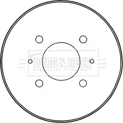 Borg & Beck BBR7235 - Тормозной барабан autosila-amz.com