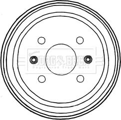 Borg & Beck BBR7228 - Тормозной барабан autosila-amz.com