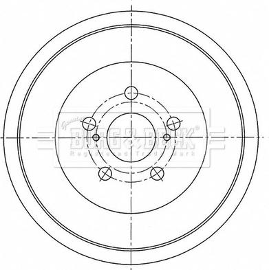 Borg & Beck BBR7276 - Тормозной барабан autosila-amz.com