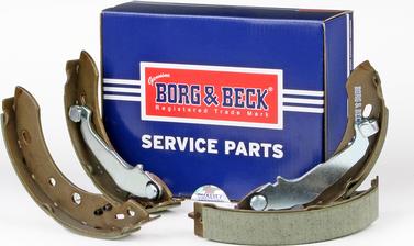 Borg & Beck BBS6458 - Комплект тормозных колодок, барабанные autosila-amz.com
