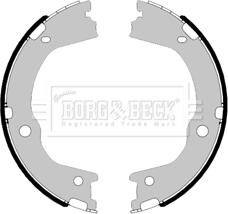 Borg & Beck BBS6466 - Комплект тормозов, ручник, парковка autosila-amz.com