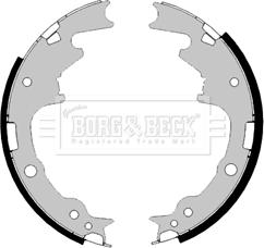 Borg & Beck BBS6472 - Комплект тормозных колодок, барабанные autosila-amz.com