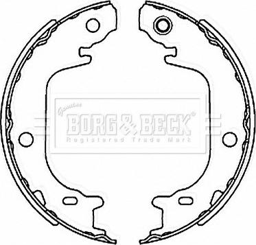 Borg & Beck BBS6518 - Комплект тормозов, ручник, парковка autosila-amz.com
