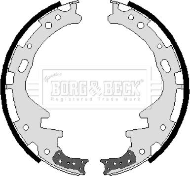 Borg & Beck BBS6003 - Комплект тормозных колодок, барабанные autosila-amz.com