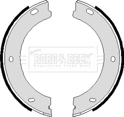 Borg & Beck BBS6084 - Комплект тормозов, ручник, парковка autosila-amz.com