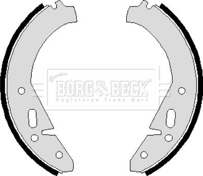 Borg & Beck BBS6081 - Комплект тормозных колодок, барабанные autosila-amz.com