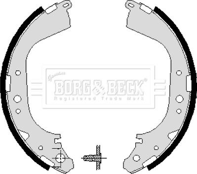 Borg & Beck BBS6193 - Комплект тормозных колодок, барабанные autosila-amz.com