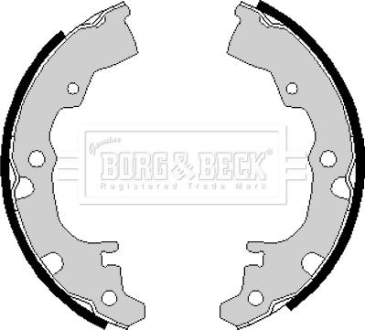 Borg & Beck BBS6144 - Комплект тормозных колодок, барабанные autosila-amz.com