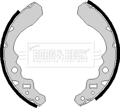 Borg & Beck BBS6152 - Комплект тормозных колодок, барабанные autosila-amz.com