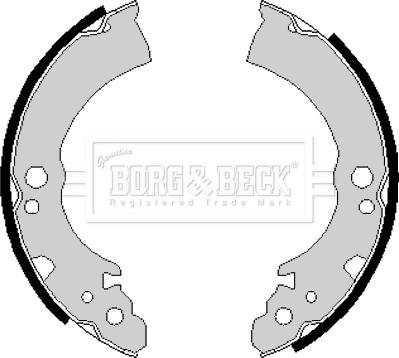 Borg & Beck BBS6163 - Комплект тормозных колодок, барабанные autosila-amz.com