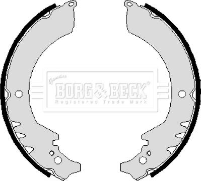 Borg & Beck BBS6109 - Комплект тормозных колодок, барабанные autosila-amz.com