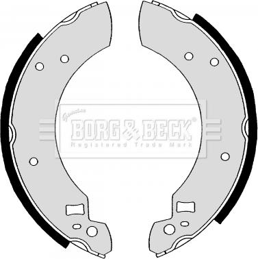 Borg & Beck BBS6119 - Комплект тормозных колодок, барабанные autosila-amz.com