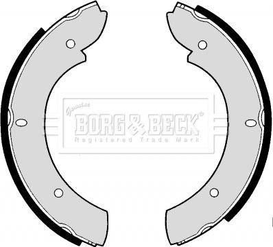 Borg & Beck BBS6180 - Комплект тормозов, ручник, парковка autosila-amz.com
