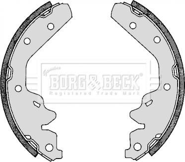 Borg & Beck BBS6188 - Комплект тормозных колодок, барабанные autosila-amz.com