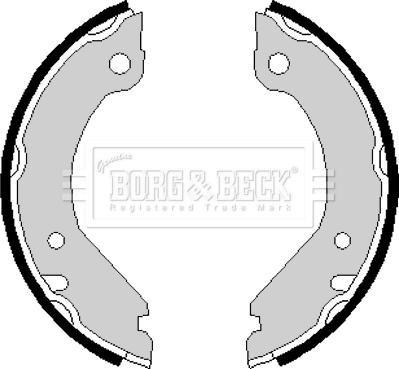 Borg & Beck BBS6134 - Комплект тормозов, ручник, парковка autosila-amz.com