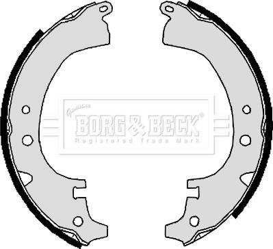 Borg & Beck BBS6124 - Комплект тормозных колодок, барабанные autosila-amz.com