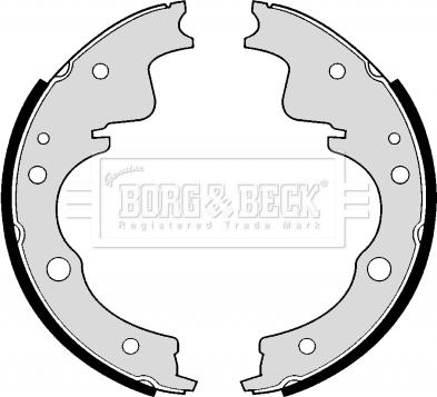 Borg & Beck BBS6175 - Комплект тормозных колодок, барабанные autosila-amz.com