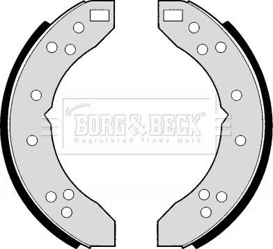 Borg & Beck BBS6171 - Комплект тормозных колодок, барабанные autosila-amz.com