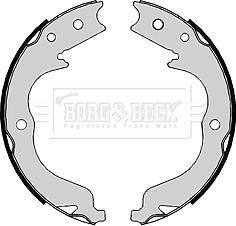 Borg & Beck BBS6398 - Комплект тормозов, ручник, парковка autosila-amz.com